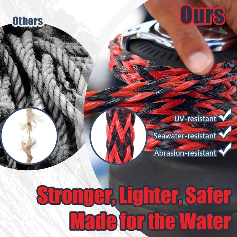 Vortexain 75ft Wakeboard Rope with Handle for Wakeboarding Waterskiing and Wakesurfing - Image 5